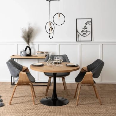 Стул бархатный MEBEL ELITE LUISE Velvet Серый фотография