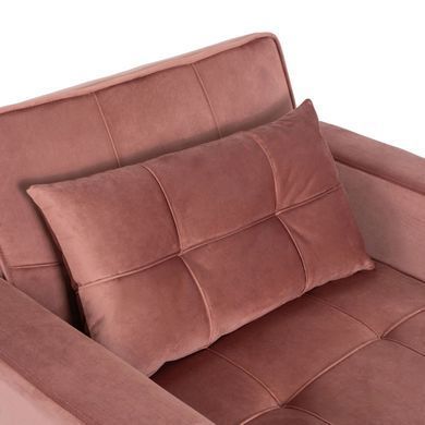 Крісло розкладне MEBEL ELITE SOLOR Velvet Рожевий фотографія