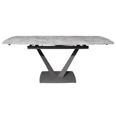 Стіл розкладний ELVI GREY STONE Concepto 120(180)x80 Кераміка Глянець Сірий фотографія