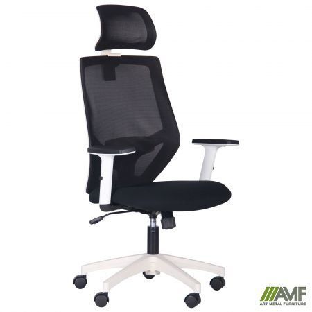 Компьютерное кресло Lead White HR AMF Чорный фотография