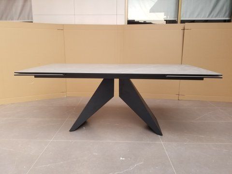 Стол Обеденный SAPPHIRE SKYFALL NIGHT Concepto 200(300)x100 Серый/Черный фотография