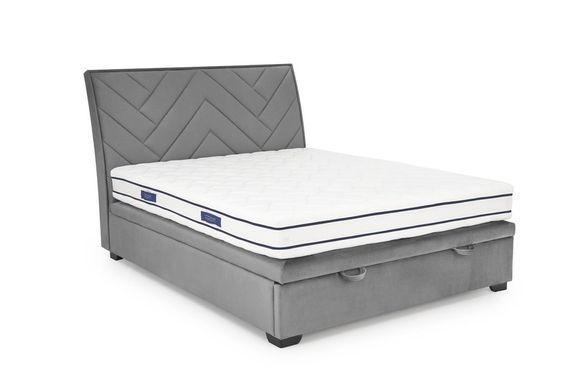 Кровать CONTINENTAL 1 VELVET Halmar 160x200 Серый фотография