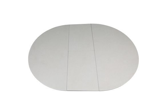 Стіл розкладний GENEWA CERAMIC Intarsio 105(140)x105 бежевий/чорний фотографія