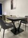 Стіл розкладний ELVI BLACK MARBLE Concepto 120(180)x80 Кераміка Матовий Чорний