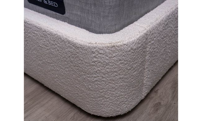 Ліжко АФІНА Prestol 160x200 Букле Молочний фотографія