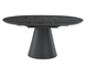 Стол раскладной ANGEL II Signal 120(160)x120 Эффект мрамора/ черный