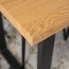 Стол MEBEL ELITE ALTE 120х65 см Золотой дуб / Черный
