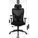 Стул офисный вращающийся MEBEL ELITE SPIRAL Черный
