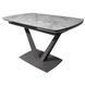 Стіл розкладний ELVI GREY STONE Concepto 120(180)x80 Кераміка Глянець Сірий