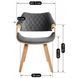 Стул бархатный MEBEL ELITE LUISE Velvet Серый