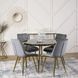 Стул бархатный MEBEL ELITE CARO Velvet Серый