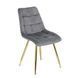 Стул бархатный MEBEL ELITE CARO Velvet Серый
