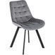 Стул бархатный MEBEL ELITE RICK Velvet Серый фотография