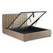Ліжко двоспальне оксамитове 160x200 MEBEL ELITE MARI Velvet Беж