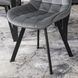 Стул бархатный MEBEL ELITE RICK Velvet Серый