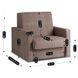 Набір з 2х розкладних крісел MEBEL ELITE MILAN 1, 98 см MEBEL ELITE Беж / тканина
