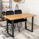 Стол MEBEL ELITE ALTE 120х65 см Золотой дуб / Черный