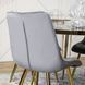 Стул бархатный MEBEL ELITE CARO Velvet Серый