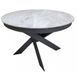 Стіл розкладний MOON LIGHT GREY Concepto 110(140)x110 Кераміка Глянець Світло-Сірий фотографія
