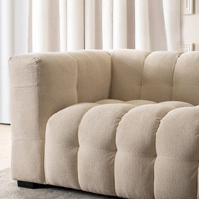 Крісло MODERNO 1S MEBEL ELITE 135 см тканина Кремовий фотографія