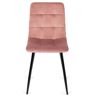 Стілець оксамитовий MEBEL ELITE PERU Velvet Рожевий фотографія