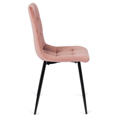Стілець оксамитовий MEBEL ELITE PERU Velvet Рожевий фотографія