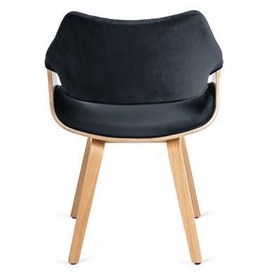 Стул бархатный MEBEL ELITE LUISE Velvet Черный фотография