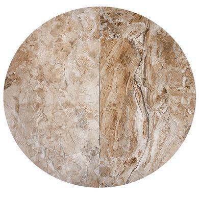 Стіл розкладний MOON BROWN MARBLE Concepto 110(140)x110 Кераміка Глянець Коричневий фотографія