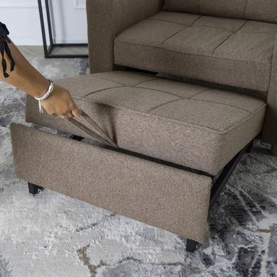 Крісло розкладне MEBEL ELITE SOLOR тканина Бежевий фотографія