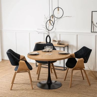 Стул бархатный MEBEL ELITE LUISE Velvet Черный фотография