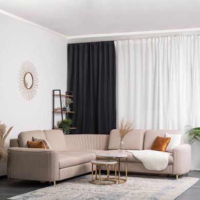 Кутовий диван MEBEL ELITE FLIN 250&nbsp;см Беж (правий) фотографія