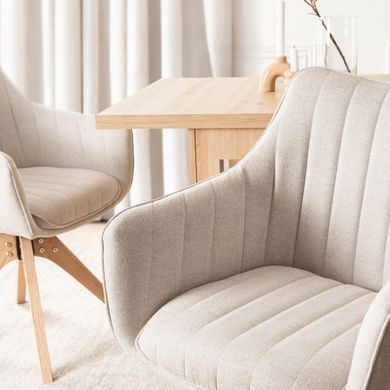 Стілець поворотний MEBEL ELITE LEMON Світло-бежевий фотографія