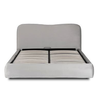 Ліжко двоспальне MEBEL ELITE BRISTOL 140x200 см Сірий фотографія