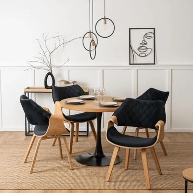 Стул бархатный MEBEL ELITE LUISE Velvet Черный фотография