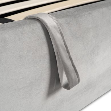 Ліжко двоспальне MEBEL ELITE BRISTOL 140x200 см Сірий фотографія
