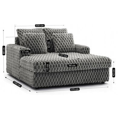 Кресло MEBEL ELITE KOBEL Серый фотография