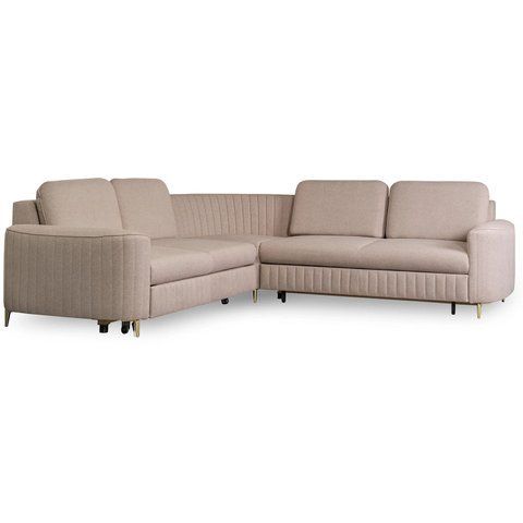 Угловой диван MEBEL ELITE FLIN 250&nbsp;см Беж (правый) фотография
