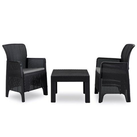 Комплект садовой мебели MEBEL ELITE FRESNO Черный