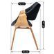 Стул бархатный MEBEL ELITE LUISE Velvet Черный
