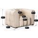 Крісло MODERNO 1S MEBEL ELITE 135 см тканина Кремовий