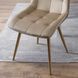 Стул бархатный MEBEL ELITE RODRI Velvet Бежевый / Натуральный