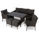 Комплект садовой мебели MEBEL ELITE ATLANTA Черный