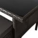 Комплект садовой мебели MEBEL ELITE ATLANTA Черный