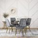 Стол круглый TINGA MEBEL ELITE 100X100 Черный/Золото