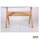 Cтол обеденный Maple AMF 120X70 Dark Beech / Скло Прозоре