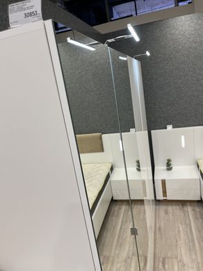 Шафа для одягу Perfect Home Арко / Arco 4-дверна з дзеркалом 4D2S/220 Білий глянець/дуб грандсон фотографія