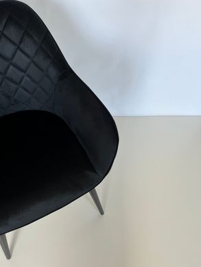 Кресло VENICE Velvet Intarsio Черный фотография