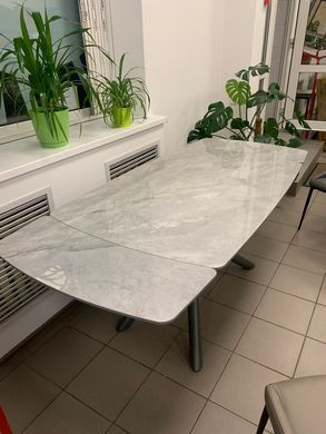 Стол раскладной PALERMO GREY ROCK Concepto 140(200)x90 Керамика Глянец Серый фотография