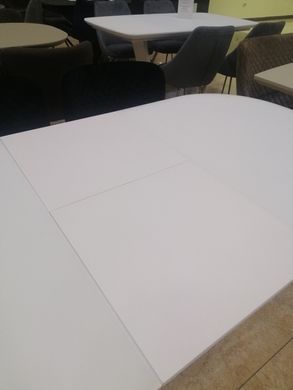 Стіл розкладний TML-765-1 VETRO 120x80 Матовий Білий фотографія
