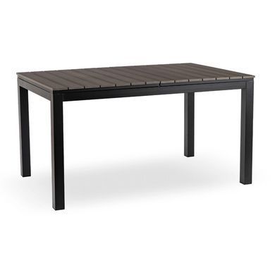 Стол Раскладной обеденный ARGOS MEBEL ELITE 140(180)х90 Темно-серый дуб/черный фотография